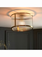 Gallery Home Antique Brass Ridgeway Ceiling Light - Image 1 of 5