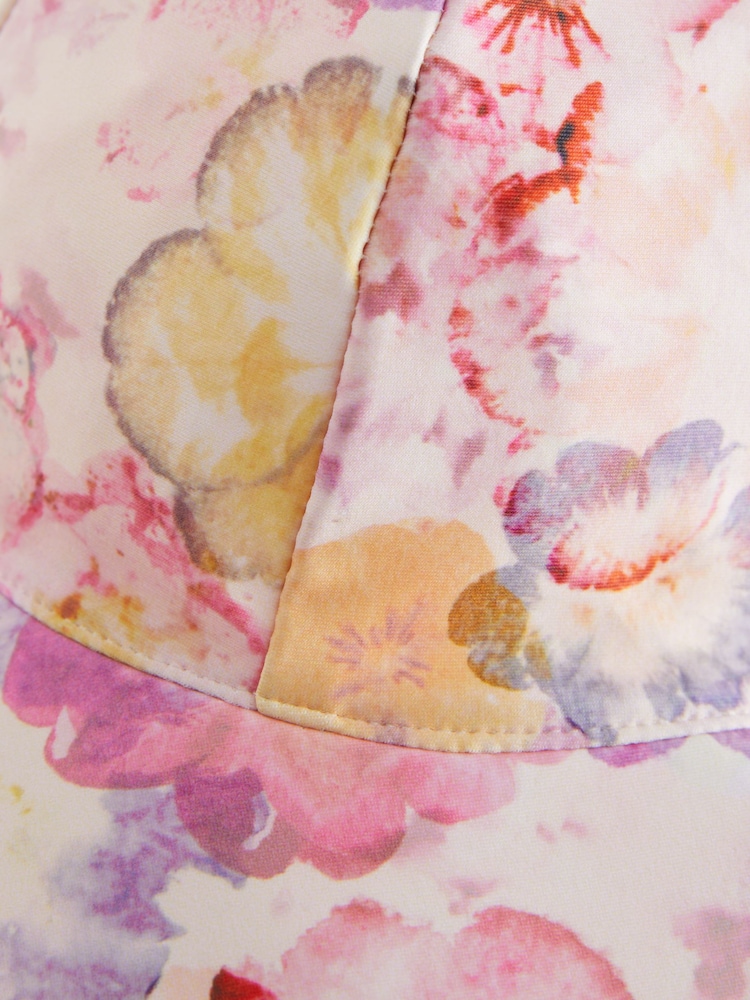 Pink Floral Swim Hat (3mths-10yrs) - Image 2 of 2 Pink Floral Swim Hat (3mths-10yrs) - Image 2 of 2
