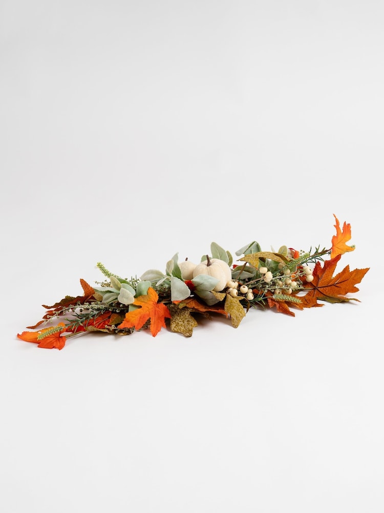 Scottish Everlastings Ltd Orange Pumpkin Swag - Image 2 of 3 Scottish Everlastings Ltd Orange Pumpkin Swag - Image 2 of 3