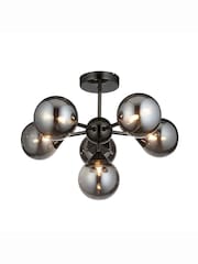 Gallery Home Black Flush Ceiling Fitting Brampton Ceiling Light - Image 4 of 4