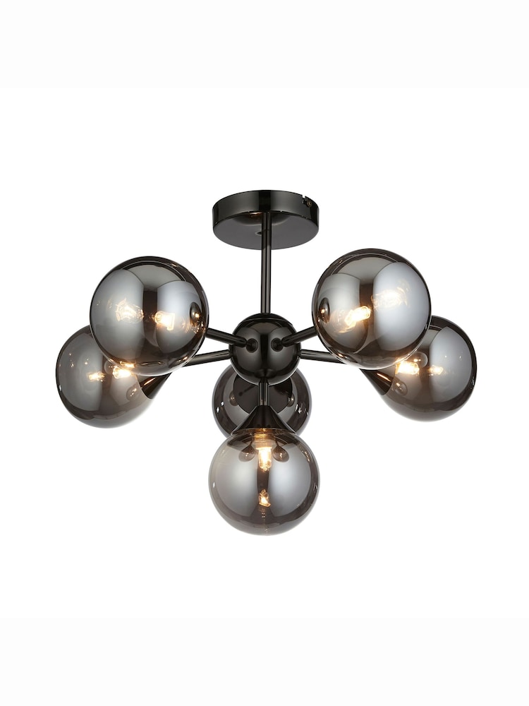 Gallery Home Black Flush Ceiling Fitting Brampton Ceiling Light - Image 4 of 4