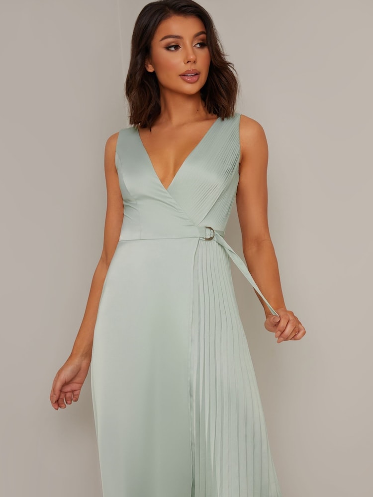 Chi Chi London Green Reina Dress - Image 4 of 4 Chi Chi London Green Reina Dress - Image 4 of 4