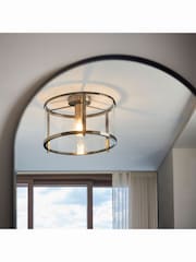 Gallery Home Antique Brass Vernon Ceiling Light - Image 2 of 4