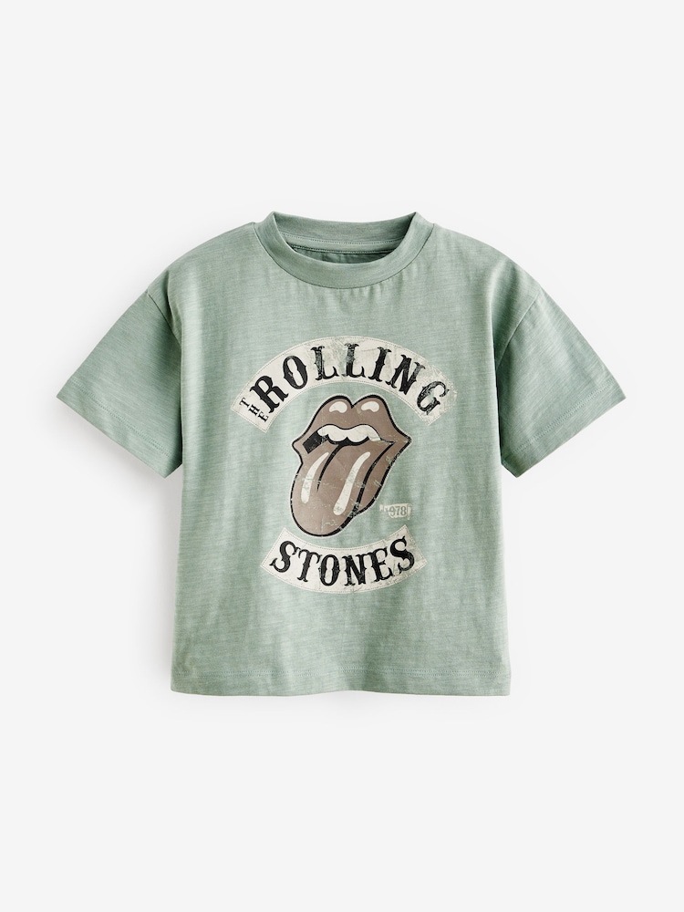 Mineral Blue Rolling Stones Short Sleeve T-Shirt (3mths-8yrs) - Image 1 of 3