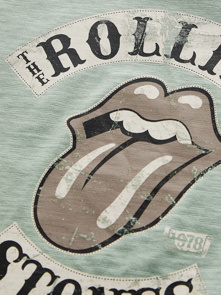 Mineral Blue Rolling Stones Short Sleeve T-Shirt (3mths-8yrs) - Image 3 of 3