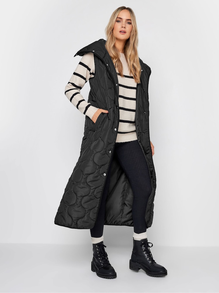 Long Tall Sally Black Quilted Gilet - Image 1 of 4