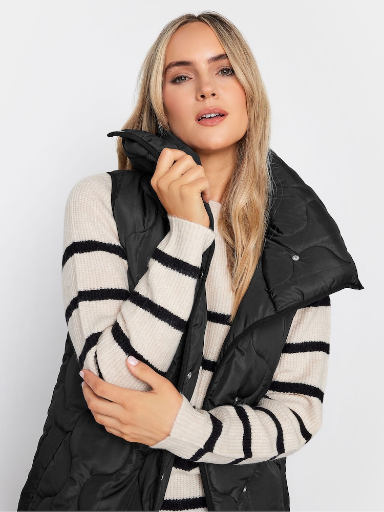 Long Tall Sally Black Quilted Gilet - Image 4 of 4