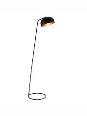 Gallery Home Claire Matt Black and Antique Brass Floor Lamp - Image 5 of 5