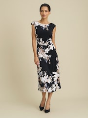 Gina Bacconi Salome Floral Midi Dress - Bilde 1 av 6