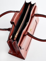Rose Pink Handheld Tote Bag - Image 7 of 8