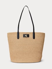 Lauren Ralph Lauren Brie Leather Trim Tote Bag - Image 1 of 5
