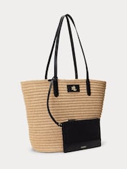 Lauren Ralph Lauren Brie Leather Trim Tote Bag - Image 3 of 5