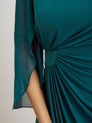 Gina Bacconi Ryder Jersey And Chiffon Wrap Dress - 圖片 4/7