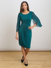 Gina Bacconi Ryder Jersey And Chiffon Wrap Dress - 圖片 6/7