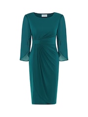 Gina Bacconi Ryder Jersey And Chiffon Wrap Dress - 圖片 7/7