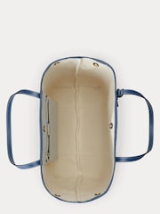 Lauren Ralph Lauren Emerie Leather and Canvas Tote Bag - Image 4 of 5