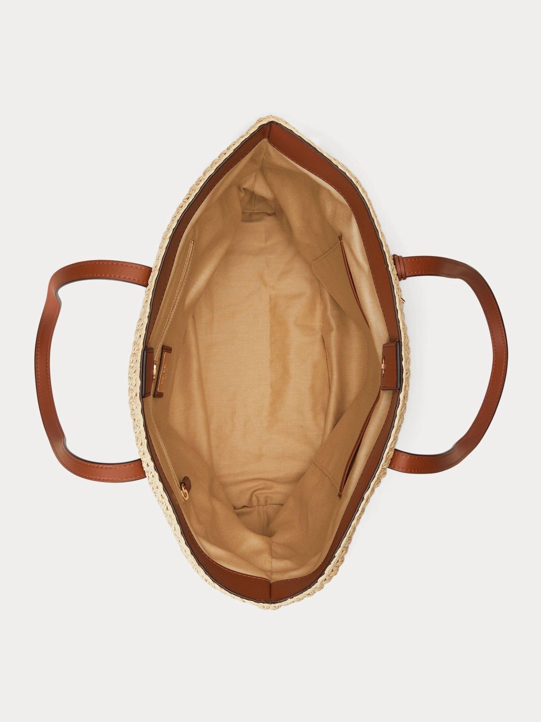 Buy Lauren Ralph Lauren Whitney Straw Tote 100 Cotton Bag from Next Luxembourg