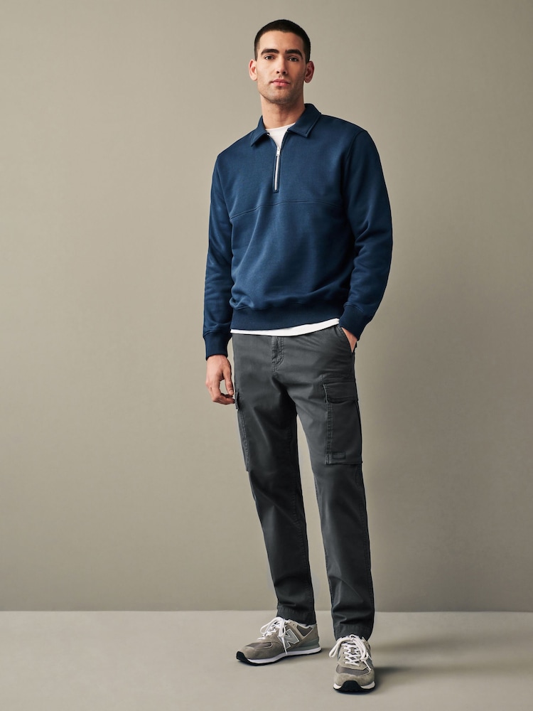 Charcoal Grey Regular Fit Cargo Trousers - Image 2 of 12 Charcoal Grey Regular Fit Cargo Trousers - Image 2 of 12
