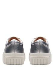 Clarks Silver Leather Mayhill Walk Shoes - Image 5 of 7