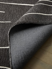 Monochrome Felix Abstract Lines Rug - Image 4 of 6