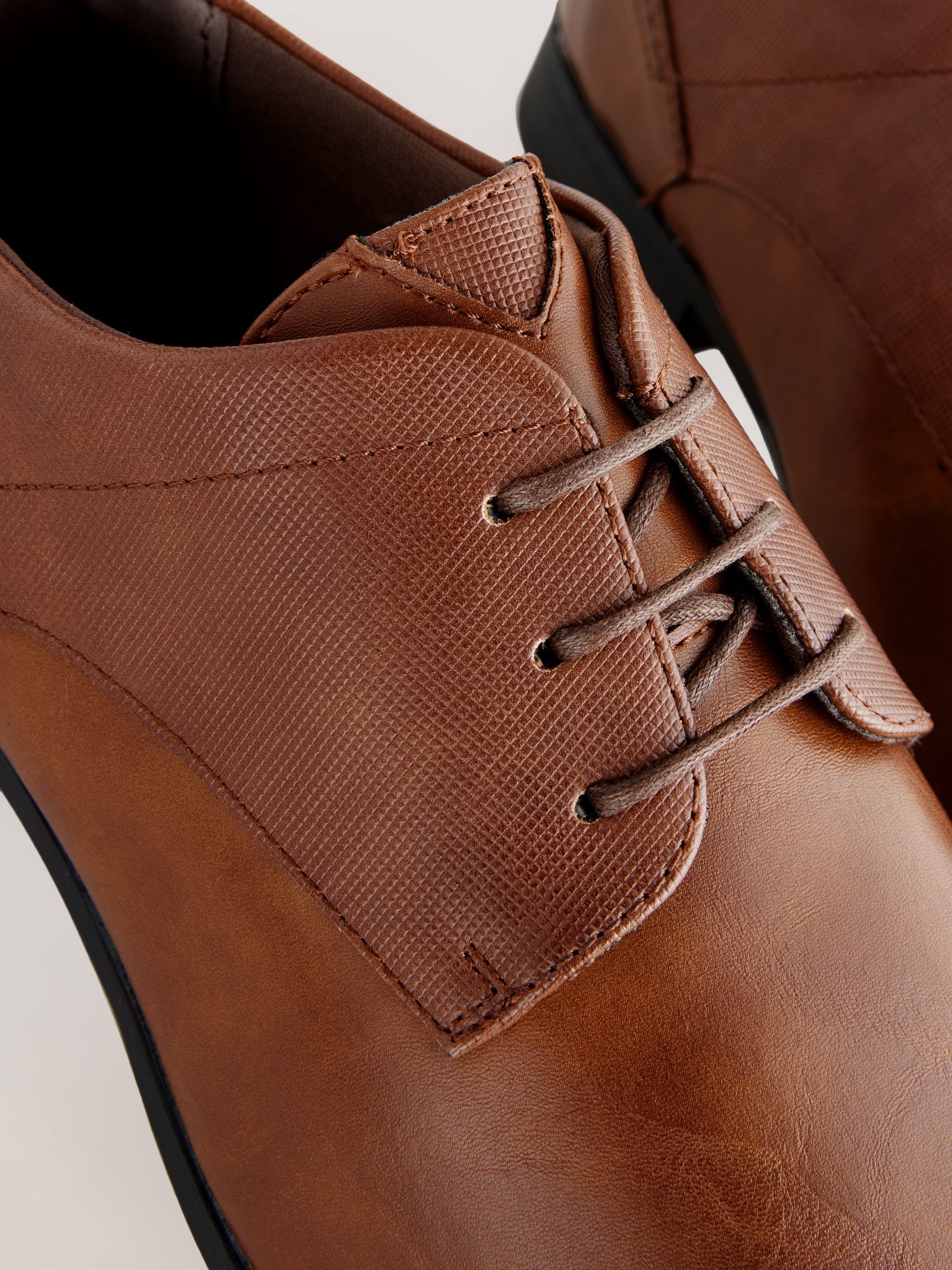 Buy Tan Brown Standard Fit Derby Lace-Up Shoes from Next USA