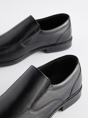 Negro - Corte ancho - Zapatos sin cierres con paneles de cuero - Imagen 5 de 6