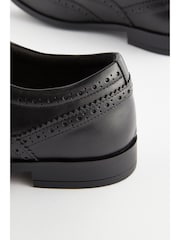 Negro - Corte ancho - Zapatos oxford de cuero - Imagen 2 de 4