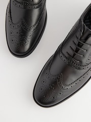 Negro - Corte ancho - Zapatos oxford de cuero - Imagen 4 de 4