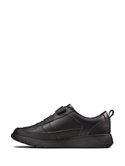 Clarks Black Multi Fit Leather Scape Flare Kids Shoes - Image 2 of 7