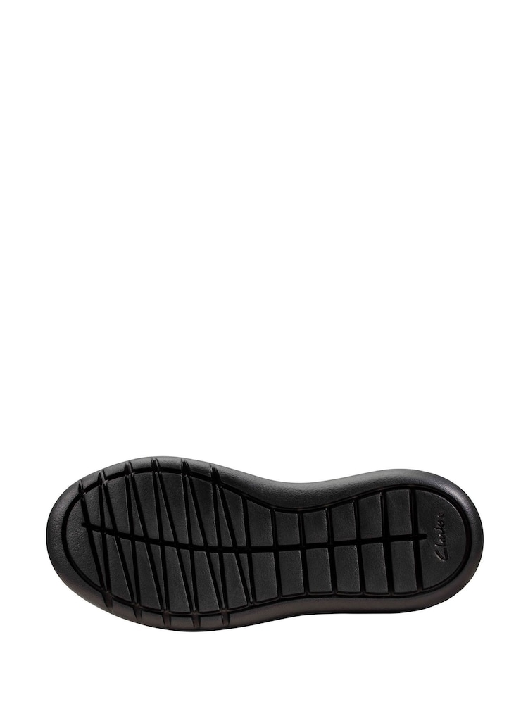 Clarks Black Multi Fit Leather Scape Flare Kids Shoes - Image 7 of 7