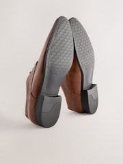 Tan Brown Wide Fit Derby Lace-Up Shoes - Image 7 of 7