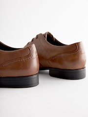 Tan Brown Wide Fit Brogue Shoes - Image 6 of 7
