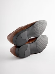 Tan Brown Wide Fit Brogue Shoes - Image 7 of 7