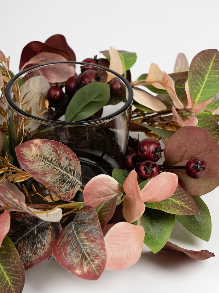Scottish Everlastings Ltd Green Seasonal Foliage Candle Holder - Image 3 of 3