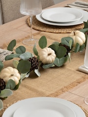 Scottish Everlastings Ltd Green Artificial Pumpkin/Eucalyptus Garland - Image 1 of 3