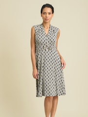 Gina Bacconi Black Tabby Jersey Dress - Image 1 of 5