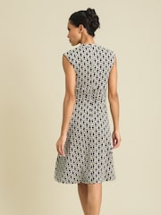 Gina Bacconi Black Tabby Jersey Dress - Image 2 of 5