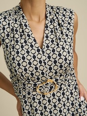 Gina Bacconi Black Tabby Jersey Dress - Image 4 of 5