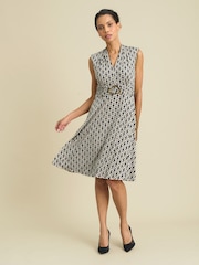 Gina Bacconi Black Tabby Jersey Dress - Image 5 of 5