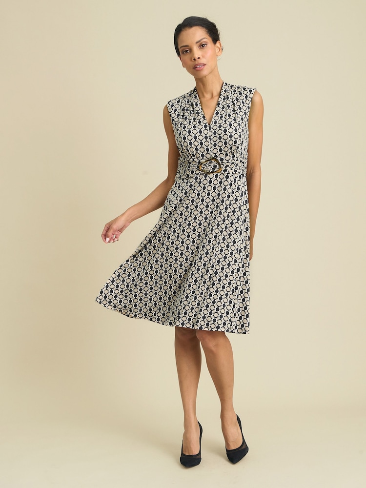 Gina Bacconi Black Tabby Jersey Dress - Image 5 of 5