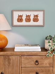Natural Hamish The Highland Cow Fluffy Art - Image 1 of 5