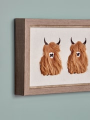 Natural Hamish The Highland Cow Fluffy Art - Image 3 of 5