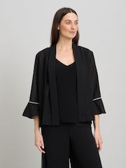Gina Bacconi Jessa Sheer Sleeve Jacket - صورة 1 من 5