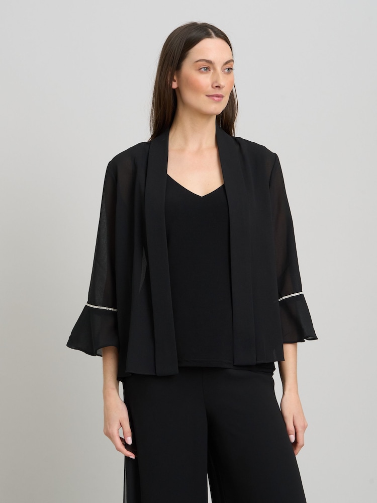 Gina Bacconi Jessa Sheer Sleeve Jacket - صورة 1 من 5 Gina Bacconi Jessa Sheer Sleeve Jacket - صورة 1 من 5