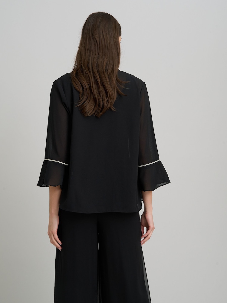 Gina Bacconi Jessa Sheer Sleeve Jacket - صورة 2 من 5 Gina Bacconi Jessa Sheer Sleeve Jacket - صورة 2 من 5