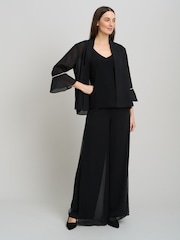 Gina Bacconi Jessa Sheer Sleeve Jacket - صورة 3 من 5