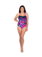 Seaspray Green Honolulu Bandeau Tummy Control Longer Length Swimsuit - Image 2 of 4