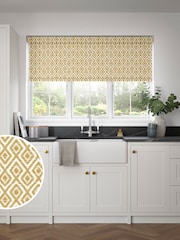 Yellow Diamond Geo Made to Measure Roller Blind - Image 1 of 6