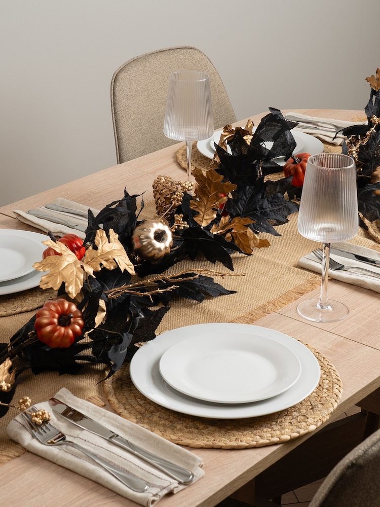 Scottish Everlastings Ltd Black Artificial Halloween Garland - Image 1 of 3 Scottish Everlastings Ltd Black Artificial Halloween Garland - Image 1 of 3