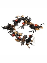 Scottish Everlastings Ltd Black Artificial Halloween Garland - Image 2 of 3
